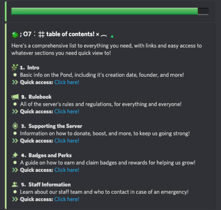 Intractable table of contents w/ hidden links!