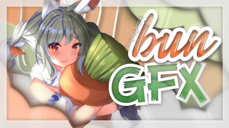 An adorable orange/green themed banner for BunGFX!